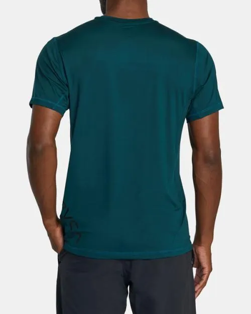 Rvca Sport Vent Performance Tee Deep Sea SportMen Short Sleeves
