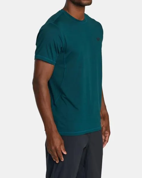 Rvca Sport Vent Performance Tee Deep Sea SportMen Short Sleeves