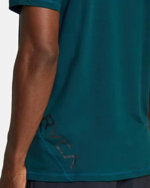 Rvca Sport Vent Performance Tee Deep Sea SportMen Short Sleeves