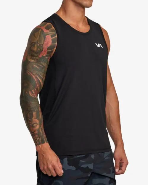 Rvca Sport Vent Tank Top Black SportMen Tees and Tanks