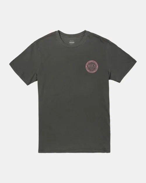Rvca Standard Issue TShirt Pirate Black Men Short Sleeves
