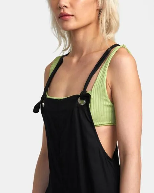 Rvca Standard Romper Black Women Dresses and Rompers