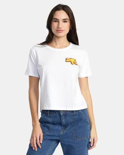 Rvca Starish TShirt White Women Tees and Tanks