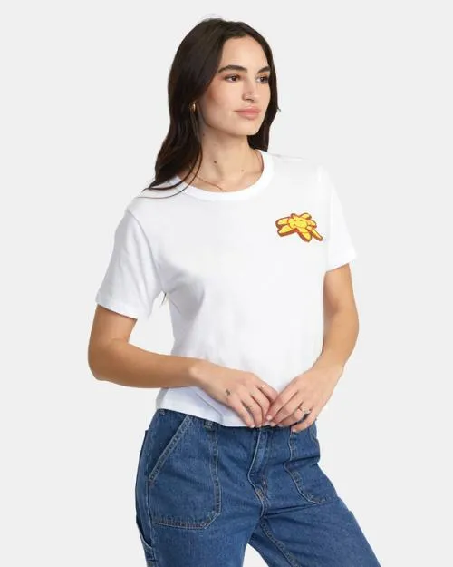 Rvca Starish TShirt White Women Tees and Tanks