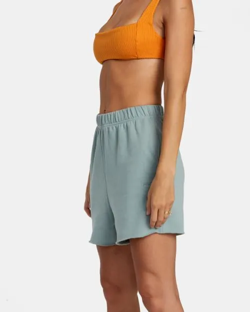 Rvca Sunday Test Drive Peached Sweat Shorts Shale Women Shorts and Skirts