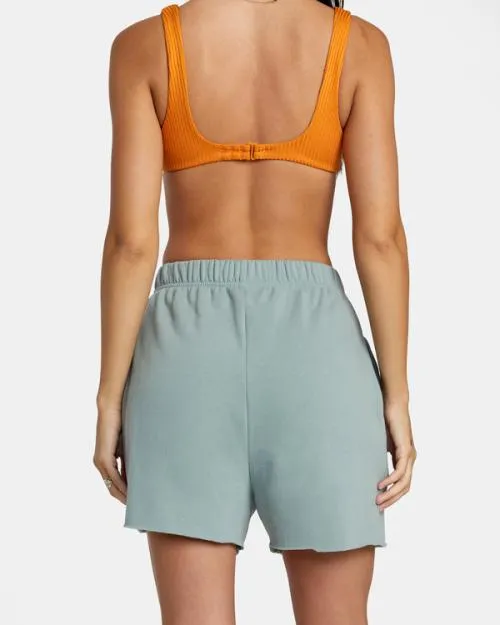 Rvca Sunday Test Drive Peached Sweat Shorts Shale Women Shorts and Skirts