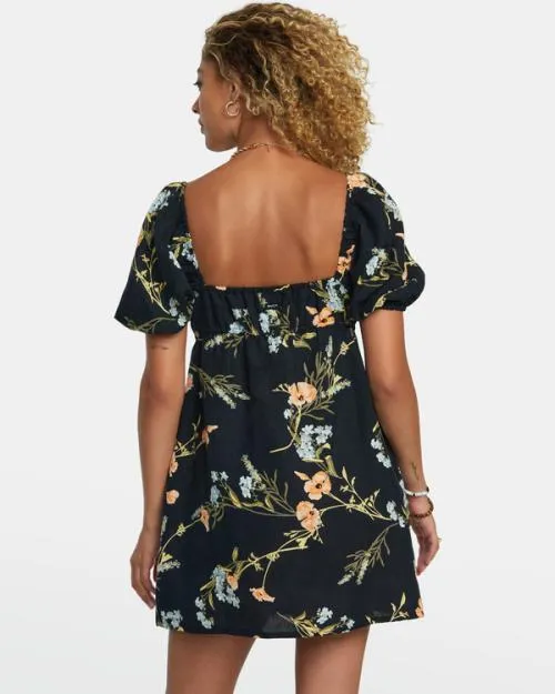 Rvca Sweet Talk Mini Dress Rvca Black Women Dresses and Rompers