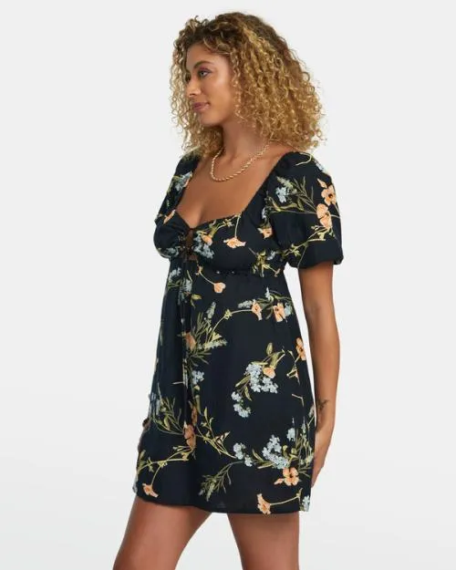 Rvca Sweet Talk Mini Dress Rvca Black Women Dresses and Rompers