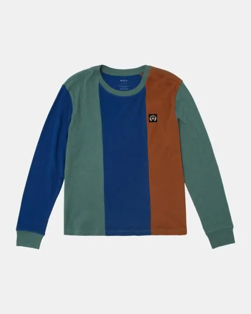 Rvca University Long Sleeve TShirt Multi Women Tees and Tanks