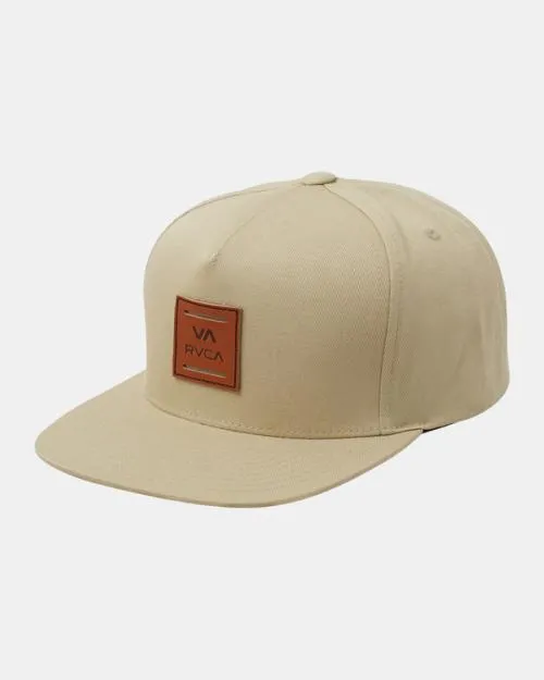 Rvca VA All The Way Snapback Hat Khaki Men Hats and Beanies