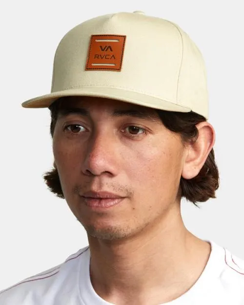 Rvca VA All The Way Snapback Hat Khaki Men Hats and Beanies