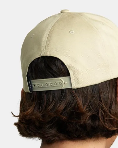 Rvca VA All The Way Snapback Hat Khaki Men Hats and Beanies
