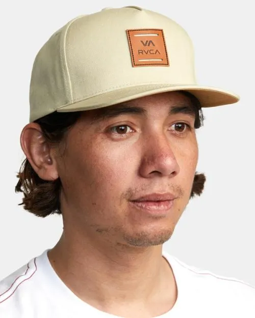 Rvca VA All The Way Snapback Hat Khaki Men Hats and Beanies