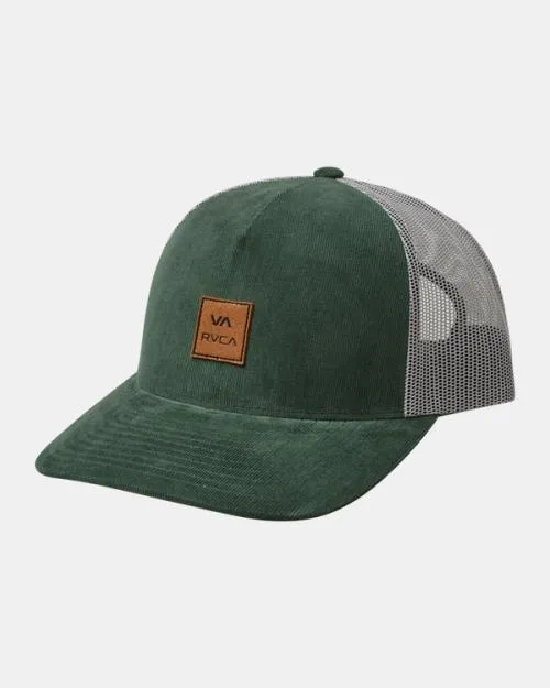 Rvca VA Atw Cord Trucker Hat Aloe Men Hats and Beanies