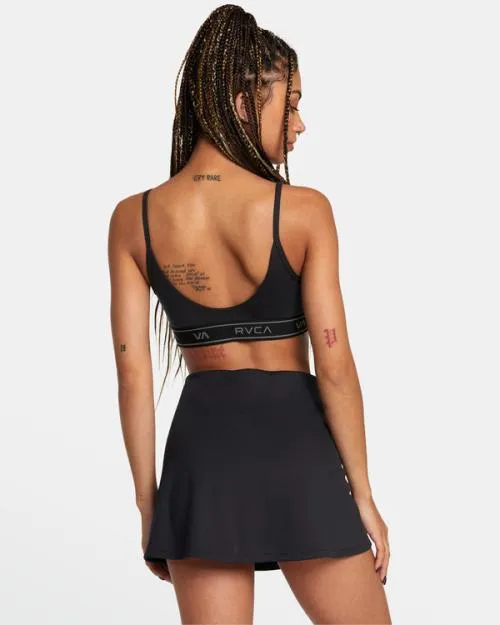 Rvca VA Essential Tennis Skirt Black SportWomen Athletic Shorts