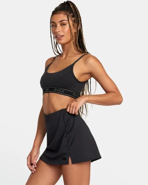 Rvca VA Essential Tennis Skirt Black SportWomen Athletic Shorts