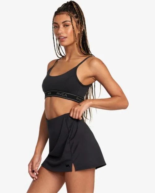 Rvca VA Essential Tennis Skirt Black SportWomen Athletic Shorts