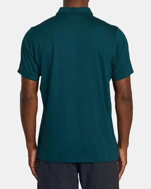 Rvca VA Sport Vent Technical Polo Shirt Deep Sea SportMen Short Sleeves