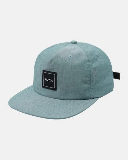 Rvca Warren Clipback Baseball Hat College Green Men Hats and Beanies