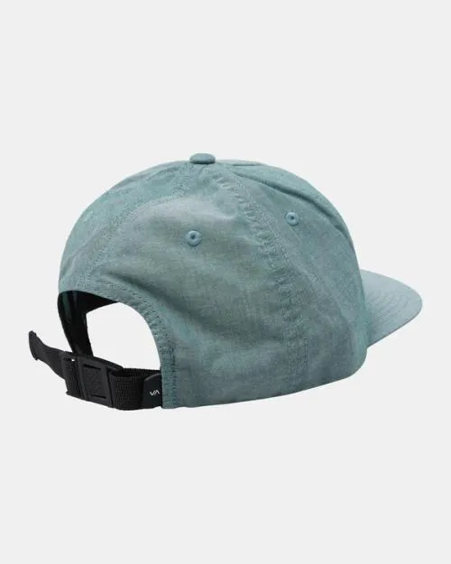 Rvca Warren Clipback Baseball Hat College Green Men Hats and Beanies