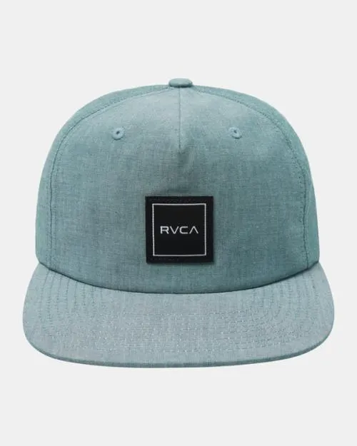 Rvca Warren Clipback Baseball Hat College Green Men Hats and Beanies