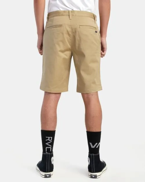 Rvca Weekend 20034 STRETCH SHORTS Khaki Men Shorts and Hybrids