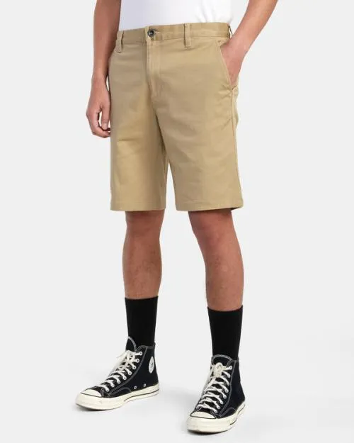 Rvca Weekend 20034 STRETCH SHORTS Khaki Men Shorts and Hybrids