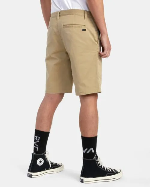 Rvca Weekend 20034 STRETCH SHORTS Khaki Men Shorts and Hybrids