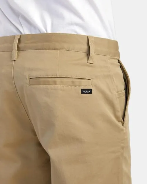 Rvca Weekend 20034 STRETCH SHORTS Khaki Men Shorts and Hybrids