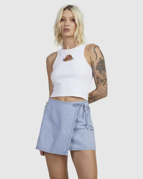 Rvca Wrapped Mini Skirt Coast Women Shorts and Skirts