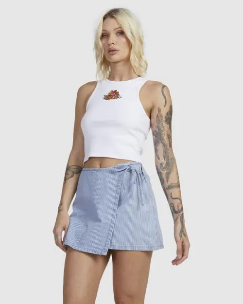 Rvca Wrapped Mini Skirt Coast Women Shorts and Skirts