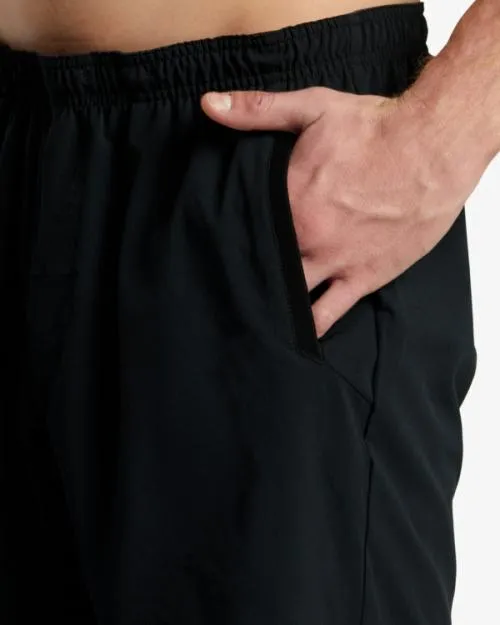 Rvca YOGGER STRETCH ATHLETIC SHORTS 17034 Black Men Athletic Shorts