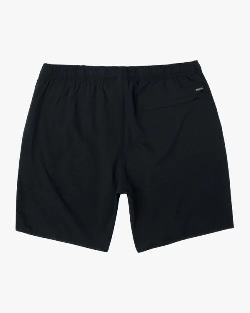 Rvca YOGGER STRETCH ATHLETIC SHORTS 17034 Black Men Athletic Shorts