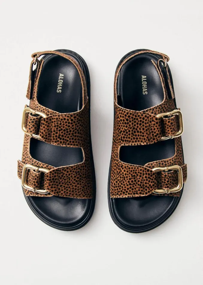 Sandals Women ALOHAS Harper Soft Tan Leather Sandals