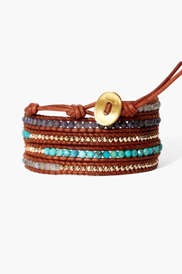 Santi Wrap Bracelet Turquoise Mix Women Chan Luu Bracelets
