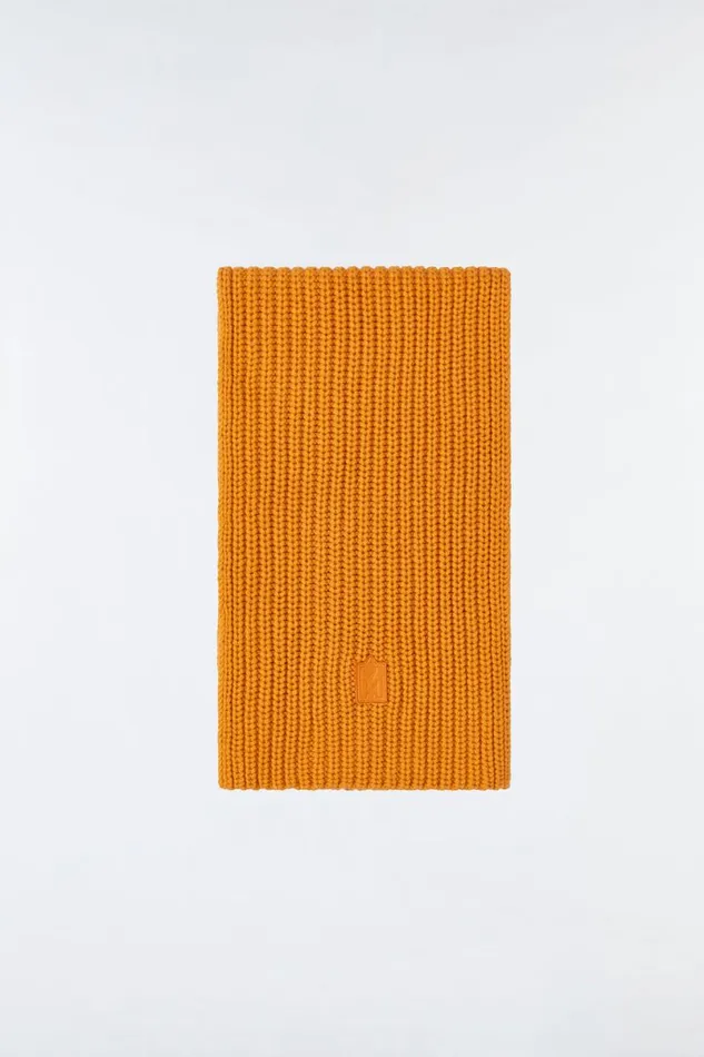 Scarves Men Mackage NELL Rectangular Merino Wool Scarf Flame Scarves Men Mackage NELL Rectangular Merino Wool Scarf Flame