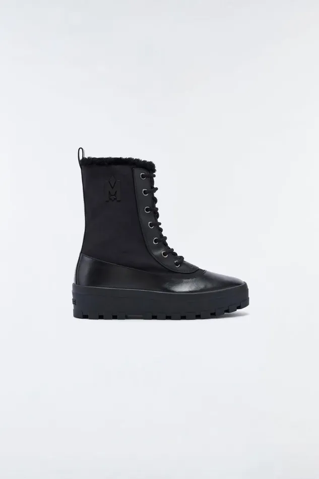 Shearling Lined Boots Men Mackage HERO Shearlinglined Winter Boot For Men Armyblack