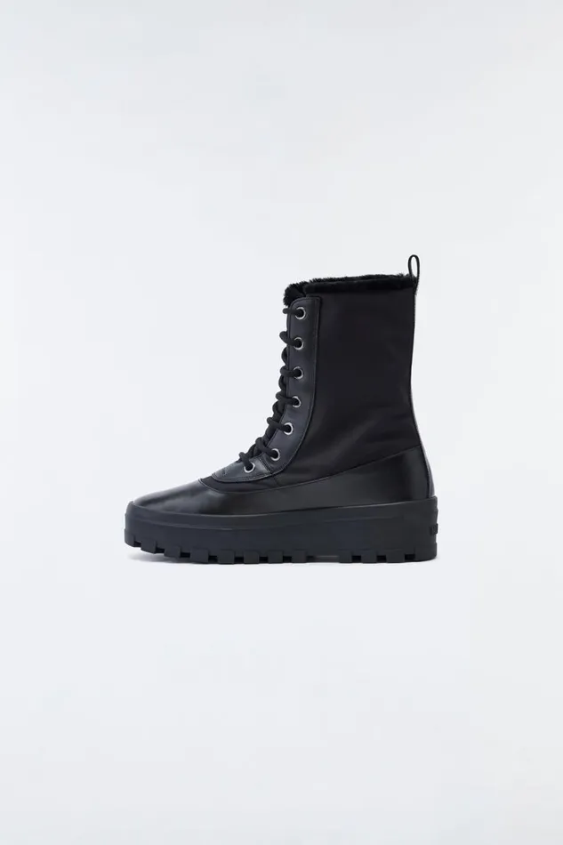 Shearling Lined Boots Men Mackage HERO Shearlinglined Winter Boot For Men Armyblack Shearling Lined Boots Men Mackage HERO Shearlinglined Winter Boot For Men Armyblack