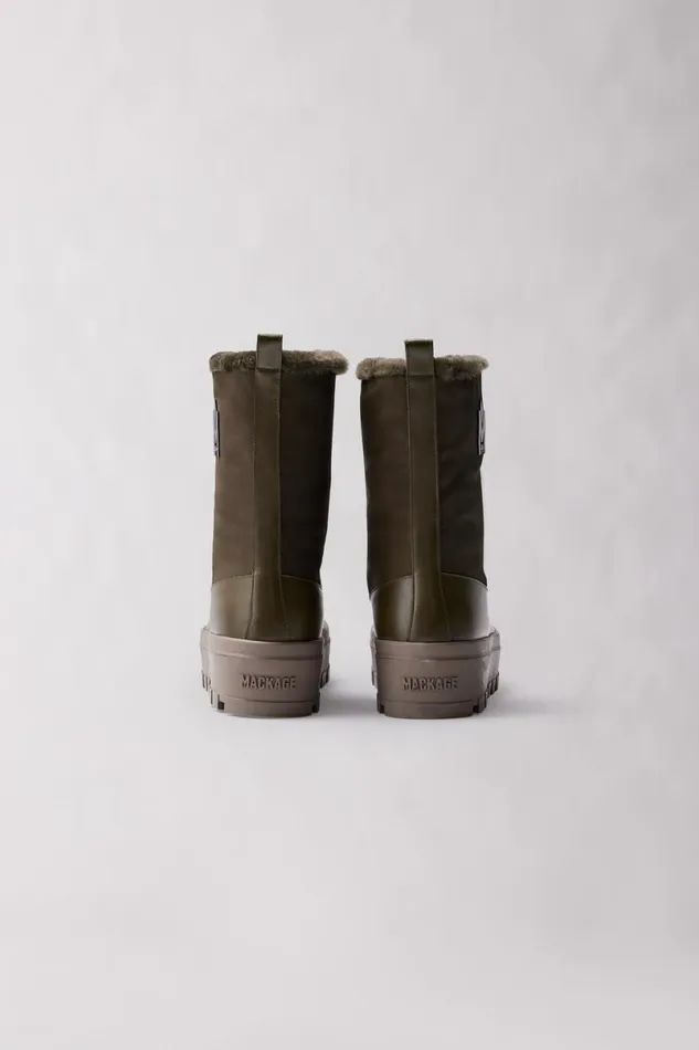 Shearling Lined Boots Men Mackage HERO Shearlinglined Winter Boot For Men Armyblack Shearling Lined Boots Men Mackage HERO Shearlinglined Winter Boot For Men Armyblack