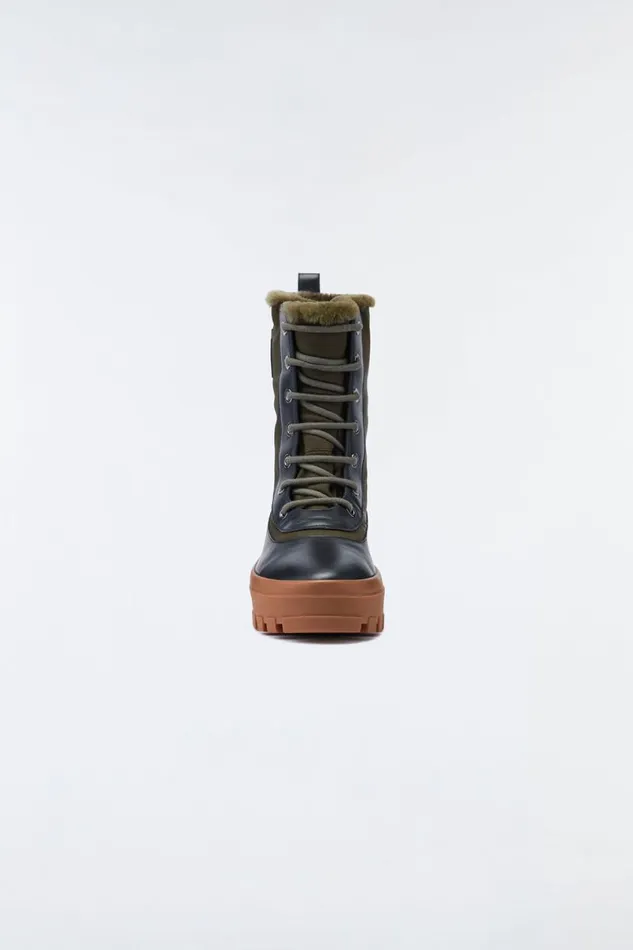 Shearling Lined Boots Men Mackage HERO Shearlinglined Winter Boot For Men Armyblack Shearling Lined Boots Men Mackage HERO Shearlinglined Winter Boot For Men Armyblack