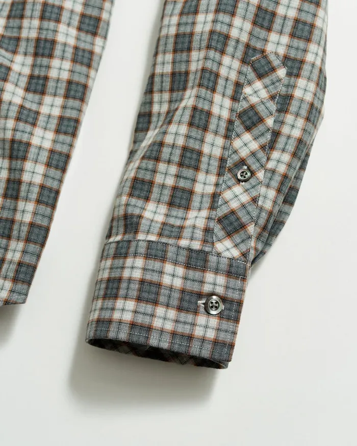 Shirting Men Billy Reid Herringbone Plaid John T Shirt Greytan