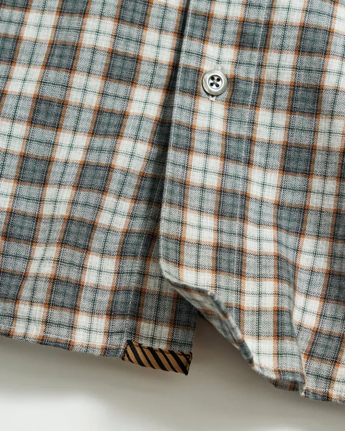Shirting Men Billy Reid Herringbone Plaid John T Shirt Greytan