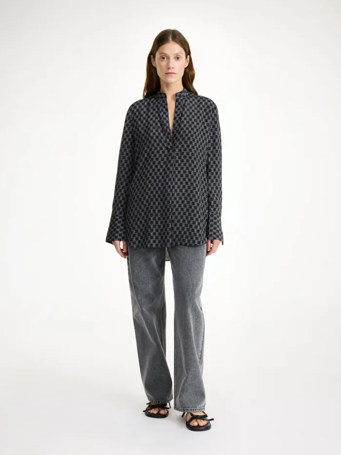 Shirts and Blouses Women By Malene Birger Mabillon Shirt Mono Lined 050