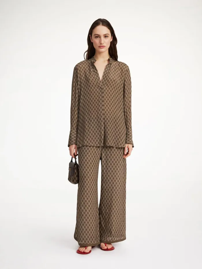 Shirts and Blouses Women By Malene Birger Mabillon Shirt Mono Lined 1dj