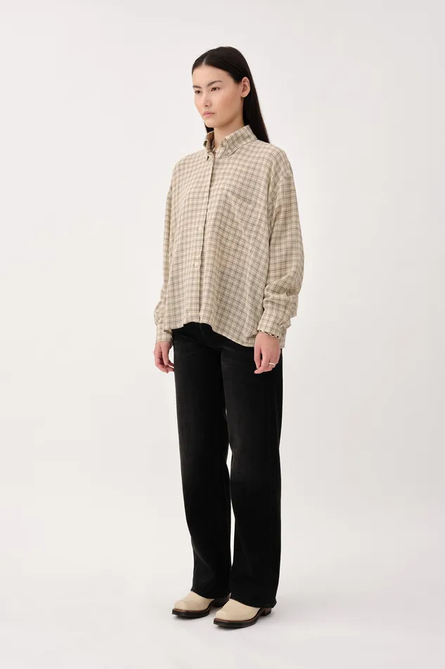 Shirts and Blouses Women Mazal Check Grey Check Wonhundred
