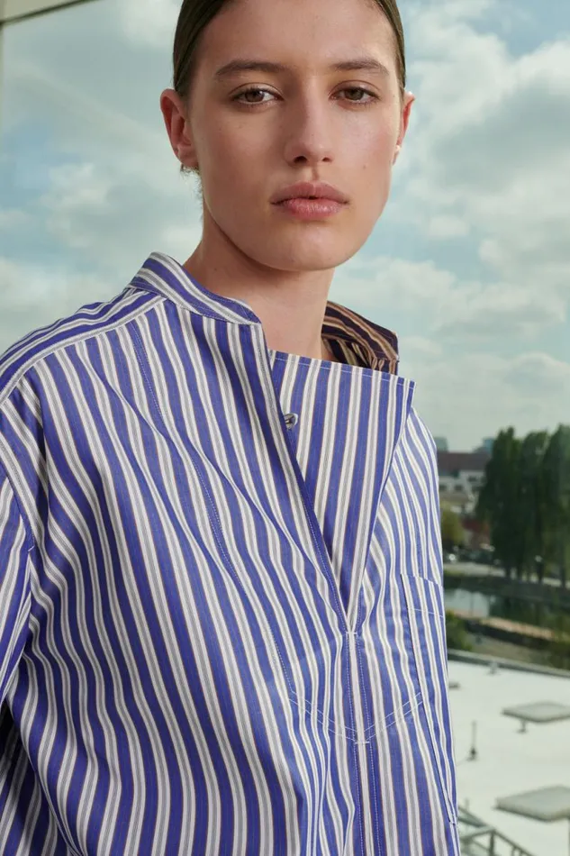 Shirts Women Soeur TOGO SHIRT Blueoffwhite
