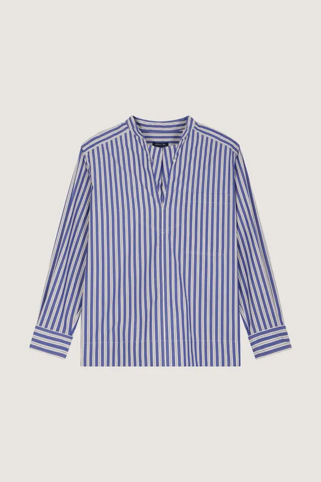 Shirts Women Soeur TOGO SHIRT Blueoffwhite