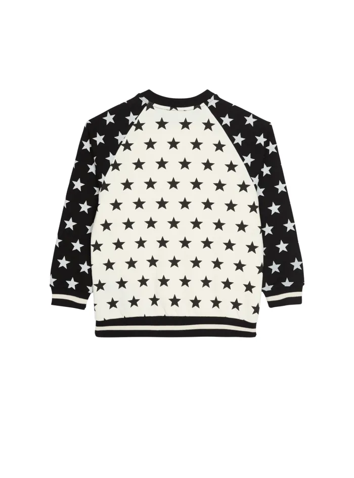 Signature Stars Sweater White Kids Balmain