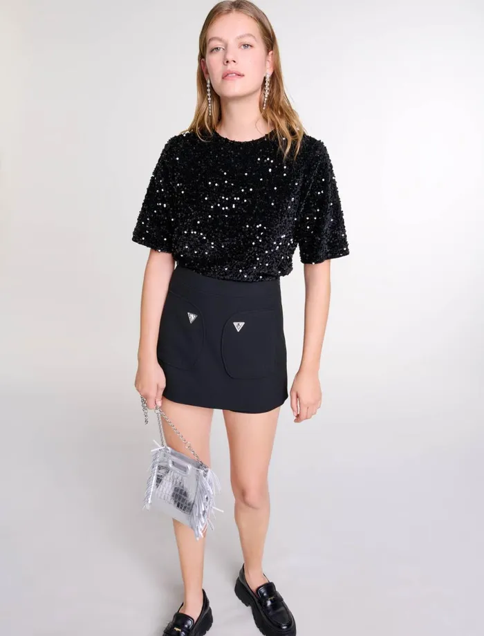 Skirts and Shorts Women Maje SkortStyle Shorts Black
