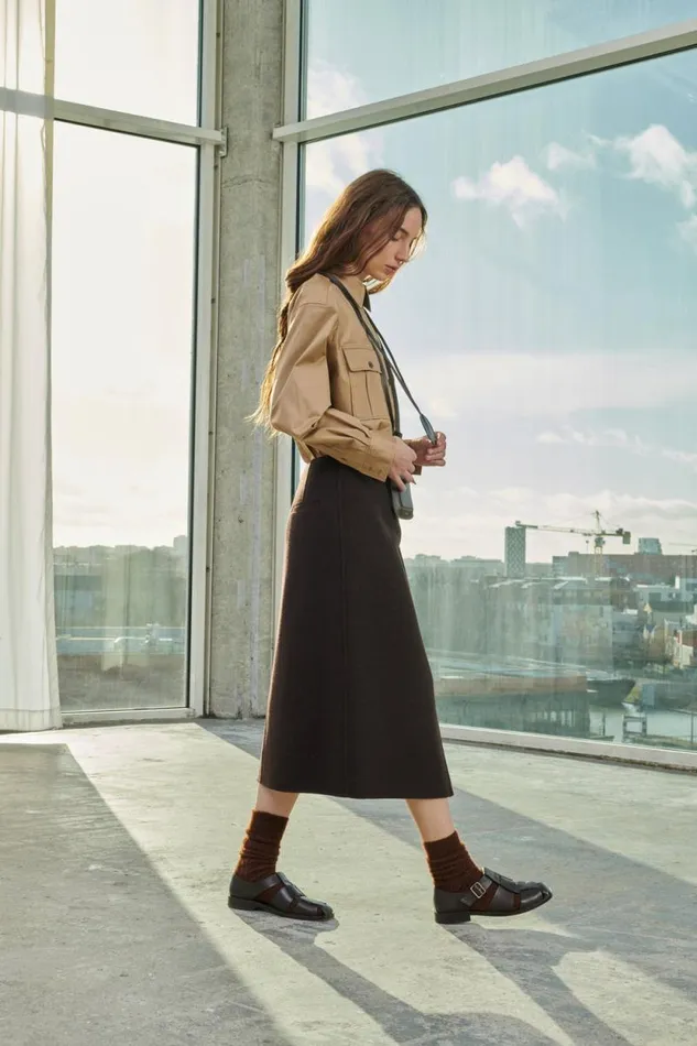 Skirts and Shorts Women Soeur WALES SKIRT Mottled Brown